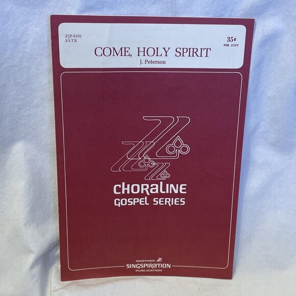 Come, Holy Spirit SATB Piano Sheet Music Peterson 1971 Singspiration ZJP-8101 - Picture 2 of 8